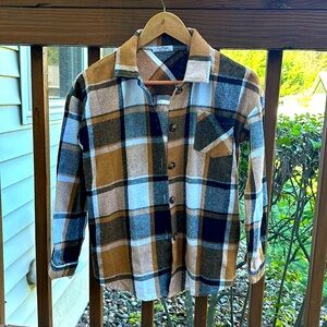Flannel Shacket w/Pockets